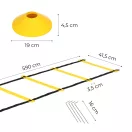Koordinációs létra, Movepro MXW170406, 600 cm, agilitásfejlesztő, gyorsasági és lábmunkagyakorlatokhoz, jelzőkúpokkal, hordtáskával