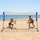 Röplabda és tollaslabda háló és állvány szett, MOVEPRO MXW170408, 305 x 140 cm, állítható magasságú, fém oszlopok, hordtáskával