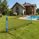 Röplabda és tollaslabda háló és állvány szett, MOVEPRO MXW170408, 305 x 140 cm, állítható magasságú, fém oszlopok, hordtáskával