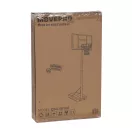 Kosárlabdapalánk, MOVEPRO QSG-S018K, mobil, állítható, 108-210 cm magasság, szabadon álló, kerekekkel, acél váz, PE/PET palánk 73 x 49 cm, 37,5 cm gyűrű, 16,5 l tölthető talp