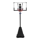 Kosárlabdapalánk, MOVEPRO QSG-S255, mobil, állítható, 150-305 cm magasság, szabadon álló, kerekekkel, acél váz, PC palánk 108 x 69 cm, 45 cm gyűrű, 23 l tölthető talp