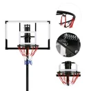 Kosárlabdapalánk, MOVEPRO QSG-S255, mobil, állítható, 150-305 cm magasság, szabadon álló, kerekekkel, acél váz, PC palánk 108 x 69 cm, 45 cm gyűrű, 23 l tölthető talp