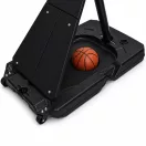 Kosárlabdapalánk, MOVEPRO QSG-S255, mobil, állítható, 150-305 cm magasság, szabadon álló, kerekekkel, acél váz, PC palánk 108 x 69 cm, 45 cm gyűrű, 23 l tölthető talp