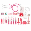 Játék orvosi szett, ECOTOYS HM328789, készlet gyerekeknek, 26 db, fa, orvosi táskával, készségfejlesztő szerepjáték, 3 éves kortól, éles élek nélkül