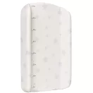 Pelenkázó lap, ECOTOYS HA-T09, csillag mintás, 85 x 50 cm, kontúros, merev HDF merevítéssel, PVC felületű, könnyen tisztítható, magasságmérővel