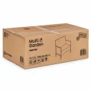 Kerti pad, MultiGarden DNLJA-007-2, barna, 90 x 57 x 84 cm, rattan hatású, párnával, műanyag, poliészter 160 g/m2, teherbírás: 250 kg