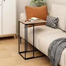 Laptopasztal, ModernHome BJ403066BT-15, 40 x 30 cm, 66 cm magasság, oldalsó, fa és fém anyagból, teherbírás: 5 kg