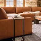 Laptopasztal, ModernHome BJ403066BT-15, 40 x 30 cm, 66 cm magasság, oldalsó, fa és fém anyagból, teherbírás: 5 kg
