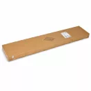 Fém ágykeret, ModernHome GIC-BF03, 135 x 190 cm, fekete, fém és fa, fém ágykeret, minimalista, 400 kg teherbírás
