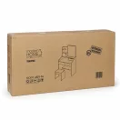 Sminkasztal, ModernHome ZDT-14, 60 x 40 x 130 cm, LED világítással, 3 fényárnyalat, tükör, 3 fiók, 1 polc, ülőke, laminált bútorlap