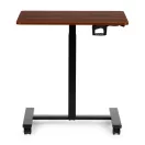 Laptopasztal, ModernHome JNI-PN01-1-16-NP, barna, 70 x 48 cm, 71,5-112 cm állítható magasság, kerekes, fékezhető görgők, italtartó, fa és fém anyagból, teherbírás: 25 kg