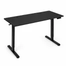 Számítógépasztal, ModernHome JSD-C5-1-1 , fekete, 140 x 60 cm, 72–118 cm elektromosan állítható magasság, fa és fém anyagból, teherbírás: 70 kg