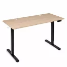 Számítógépasztal, ModernHome JSD-C5-1-15 , világos tölgy, 140 x 60 cm, 72–118 cm elektromosan állítható magasság, fa és fém anyagból, teherbírás: 70 kg