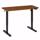 Számítógépasztal, ModernHome JSD-C5-1-19 , sötét tölgy, 140 x 60 cm, 72–118 cm elektromosan állítható magasság, fa és fém anyagból, teherbírás: 70 kg