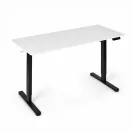 Számítógépasztal, ModernHome JSD-B5-1-5, fehér, 120 x 60 cm, 72–118 cm elektromosan állítható magasság, fa és fém anyagból, teherbírás: 70 kg