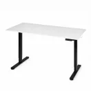 Számítógépasztal, ModernHome JSD-B5-1-5, fehér, 120 x 60 cm, 72–118 cm elektromosan állítható magasság, fa és fém anyagból, teherbírás: 70 kg