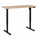Számítógépasztal, ModernHome JSD-B5-1-15, világos tölgy, 120 x 60 cm, 72–118 cm elektromosan állítható magasság, fa és fém anyagból, teherbírás: 70 kg