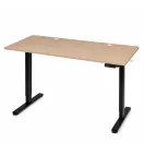 Számítógépasztal, ModernHome JSD-B5-1-15, világos tölgy, 120 x 60 cm, 72–118 cm elektromosan állítható magasság, fa és fém anyagból, teherbírás: 70 kg