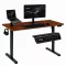 Számítógépasztal, ModernHome JSD-B5-1-16, antik tölgy, 120 x 60 cm, 72–118 cm elektromosan állítható magasság, fa és fém anyagból, teherbírás: 70 kg