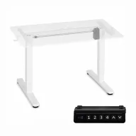   Számítógépasztal-váz, ModernHome JSD-F1-5, fehér, maximum 160 x 60 cm asztallaphoz, 72–118 cm elektromosan állítható magasság, teherbírás: 80 kg
