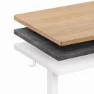 Számítógépasztal-váz, ModernHome JSD-F1-5, fehér, maximum 160 x 60 cm asztallaphoz, 72–118 cm elektromosan állítható magasság, teherbírás: 80 kg