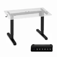   Számítógépasztal-váz, ModernHome JSD-F2-1, fekete, maximum 160 x 60 cm asztallaphoz, 72–118 cm elektromosan állítható magasság, teherbírás: 80 kg