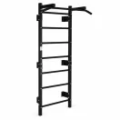 Bordásfal, MOVEPRO TH-GL228, fekete, 228 x 115 x 39 cm, húzódzkodó rúddal, szénacél váz, 250–300 kg teherbírás, falra szerelhető