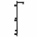 Bordásfal, MOVEPRO TH-GL228, fekete, 228 x 115 x 39 cm, húzódzkodó rúddal, szénacél váz, 250–300 kg teherbírás, falra szerelhető