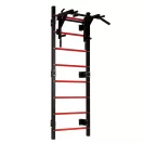 Bordásfal, MOVEPRO TH-GL215, fekete, 214,5 x 73 x 55 cm, húzódzkodó rúddal, szénacél váz, 250–300 kg teherbírás, falra szerelhető