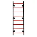 Bordásfal, MOVEPRO TH-GL215, fekete, 214,5 x 73 x 55 cm, húzódzkodó rúddal, szénacél váz, 250–300 kg teherbírás, falra szerelhető