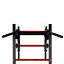 Bordásfal, MOVEPRO TH-GL215, fekete, 214,5 x 73 x 55 cm, húzódzkodó rúddal, szénacél váz, 250–300 kg teherbírás, falra szerelhető