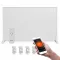Elektromos fűtőpanel, Bauerkraft H-709, fehér, 1200 W, 120 x 60 x 2 cm, infravörös FIR technológia, WiFi (Tuya) és távirányító, beépített termosztát, falra/mennyezetre szerelhető