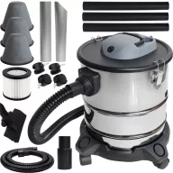   Elektromos hamuporszívó, Bauerkraft H-752, 1200 W, tartály: 20 l, dupla HEPA szűrő, langyos hamuhoz is, festett acél tartály