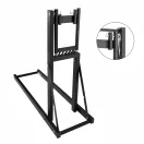 Fém fűrészbak, Bauerkraft H-734, 112 x 40 x 95,5 cm, összecsukható, leszorítóval, porszórt acél, 24-230 mm rönkátmérőhöz, maximum 100 kg terhelhetőség