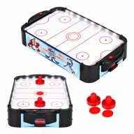   Léghoki asztal, ECOTOYS HM260877, fehér, 57,5 x 30 x 8,5 cm, asztali/hordozható, légáram rendszer, 2 ütővel és 2 koronggal, analóg számláló, elemes (3 db AA)