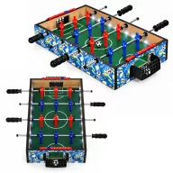   Csocsóasztal, ECOTOYS HM260878, zöld, 50,5 x 30,5 x 8,5 cm, hordozható, 12 játékos, 2 labda, 4 krómozott rúd, csúszásgátló fogantyúk, kézi számláló