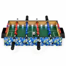 Csocsóasztal, ECOTOYS HM260878, zöld, 50,5 x 30,5 x 8,5 cm, hordozható, 12 játékos, 2 labda, 4 krómozott rúd, csúszásgátló fogantyúk, kézi számláló