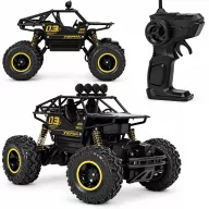   Távirányítós autó, ROCK CRAWLER HC402895, 25,5 x 17,5 x 15 cm, 1:16 méretarány, 4x4 összkerékhajtás, 4,8 V 2000 mAh akkumulátorral, USB-s töltéssel, 50 m hatótáv, 3 éves kortól