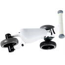 Háromkerekű futóbicikli, ECOTOYS LB1603 zebra, fehér, EVA habkerekek 14 cm, műanyag váz, ülésmagasság: 25 cm, kormányfordulás határoló, 12 hónapos kortól