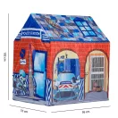 Gyereksátor, IPLAY 8181, 72 x 95 x 102 cm, rendőrőrs minta, műanyag váz, poliészter borítás, beltéri/kültéri