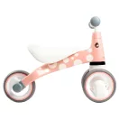 Háromkerekű futóbicikli, ECOTOYS LB1603 flamingó, rózsaszín, EVA habkerekek 14 cm, műanyag váz, ülésmagasság: 25 cm, kormányfordulás határoló, 12 hónapos kortól