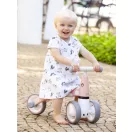 Háromkerekű futóbicikli, ECOTOYS LB1603 flamingó, rózsaszín, EVA habkerekek 14 cm, műanyag váz, ülésmagasság: 25 cm, kormányfordulás határoló, 12 hónapos kortól