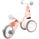 Háromkerekű futóbicikli, ECOTOYS LB1603 flamingó, rózsaszín, EVA habkerekek 14 cm, műanyag váz, ülésmagasság: 25 cm, kormányfordulás határoló, 12 hónapos kortól
