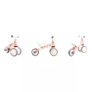 Háromkerekű futóbicikli, ECOTOYS LB1603 flamingó, rózsaszín, EVA habkerekek 14 cm, műanyag váz, ülésmagasság: 25 cm, kormányfordulás határoló, 12 hónapos kortól