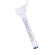   Hőmérő, Poolx, Medence hőmérő, fehér, úszóval, húzózsinórral, Celsius és Fahrenheit skálával, kényelmes leolvasás