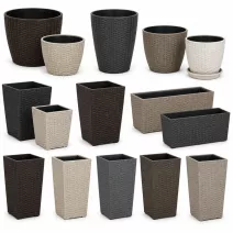 Rattan virágcserepek