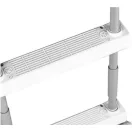 szürke biztonsági medence létra létrafoka, 97 - 132 cm magas létrához (12629)