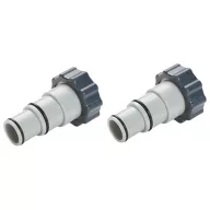   Tömlőcsatlakozó adapter, Intex, 32–38 mm, hollanderes, bilincses csatlakozás, 38 mm menetes kimenet, 2 db (25007)