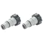 Tömlőcsatlakozó adapter, Intex, 32–38 mm, hollanderes, bilincses csatlakozás, 38 mm menetes kimenet, 2 db (25007)