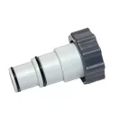 Tömlőcsatlakozó adapter, Intex, 32–38 mm, hollanderes, bilincses csatlakozás, 38 mm menetes kimenet, 2 db (25007)